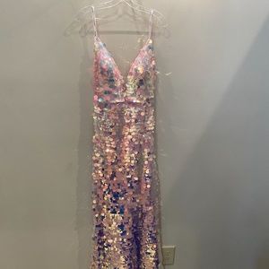 Pink Sequin Prom dress